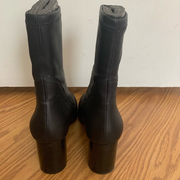 Leather Heeled Minimalist Boots by Donald/Pliner - Picture 9 of 12